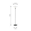Stojacia lampa PH 3½-2½, high lustre chrome plated