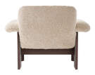 Kreslo Brasilia Low Back, Sheepskin nature/dark stained oak