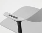 Kancelárska stolička Mynt Plastic s kolieskami, grey/black