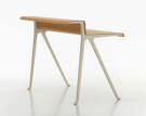 Pracovný stôl Courier, light oak/chalk