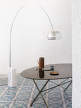Stojacia LED lampa Arco, steel