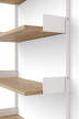 Policová zostava Wall Shelf 900, oak/white