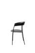 Stolička Missing Armchair, black ash