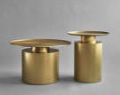 Stolík Pillar, brass