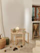 Prenosná lampa Frill, cashmere/white