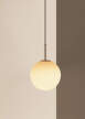 Závesná lampa TR Bulb, polished steel