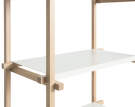 Policový systém Woody Column High, almond white