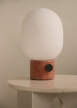 Stolná lampa JWDA, red travertine
