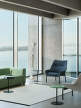 Kreslo O2, soft grey textile