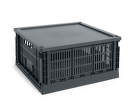 Plastové veko Colour Crate Square L, charcoal