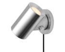 Nástenná lampa Beam, polished aluminum