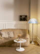 Stojacia lampa Panthella 500, original opal blue grey