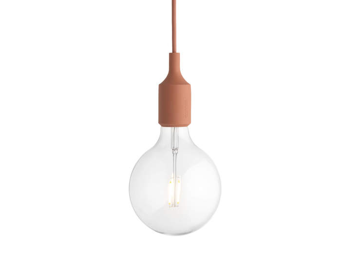Závesná LED lampa Muuto E27, terracotta