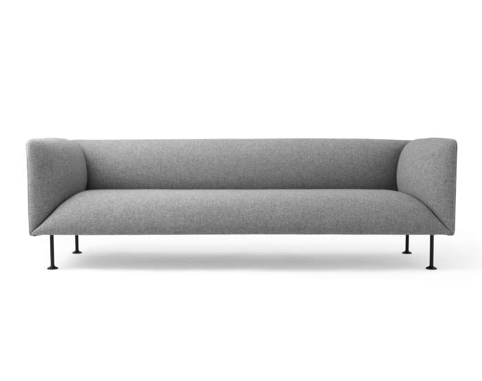 Trojmístná pohovka Godot Sofa, grey melange