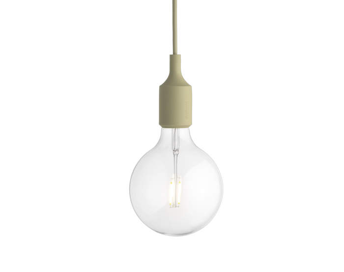Závesná LED lampa E27, beige green