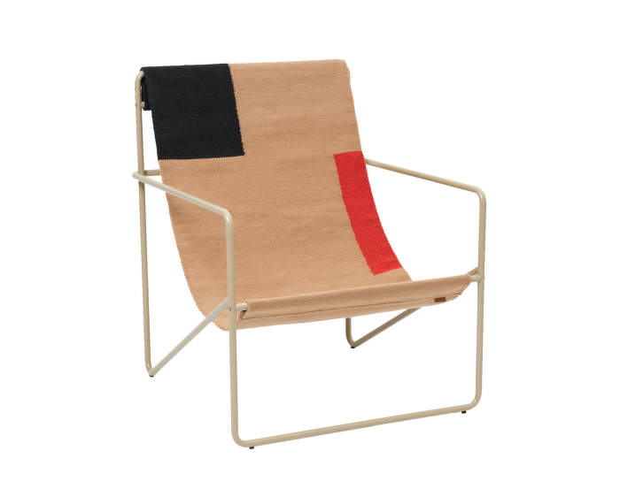 Desert Lounge Chair, cashmere/block