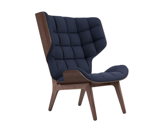 Mammoth Chair, dark stained oak / Wool - Navy Blue 1007