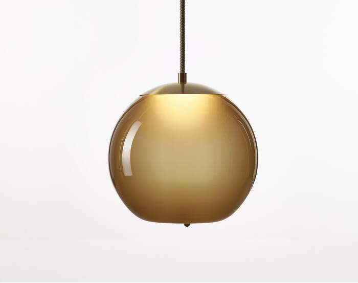 svietidlo Knot Small Sfera PC1035 Lamp, brown / brass