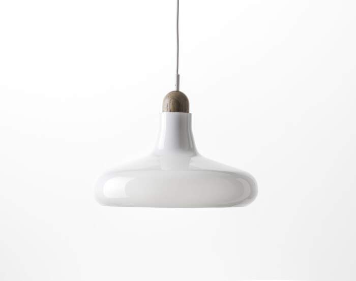 svietidlo Shadows XL PC911 Lamp, opaline / waxed oak