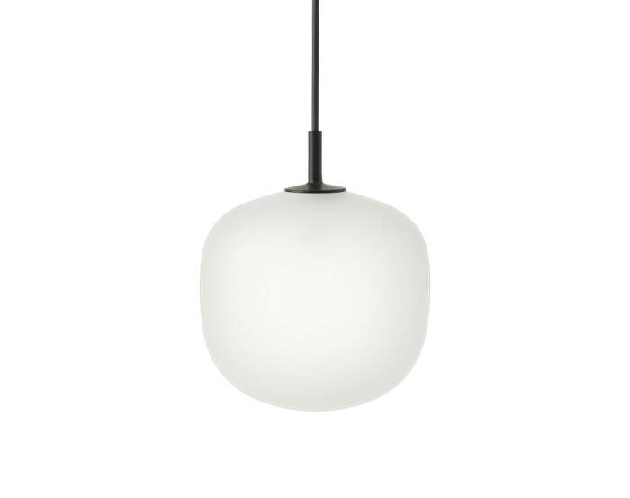 lampa-Rime Pendant Lamp Ø18, opal/black