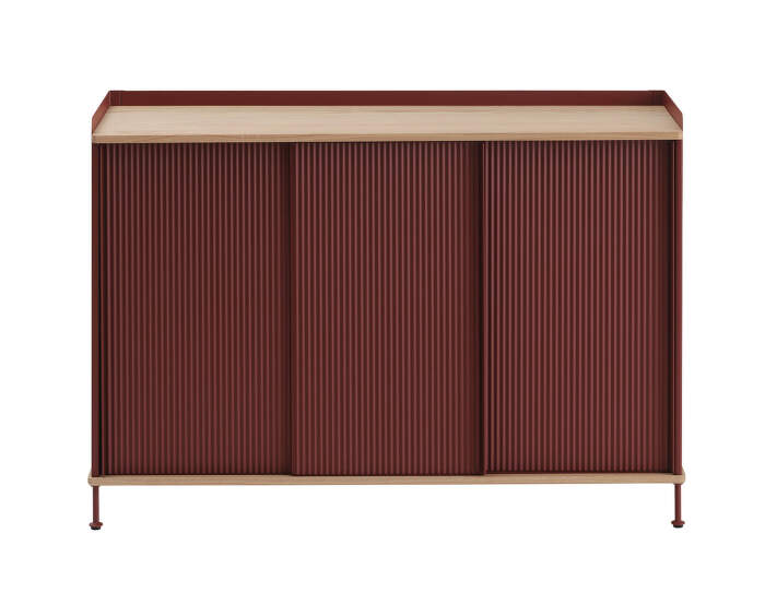 Komoda Enfold Sideboard 148x85, oak/deep red