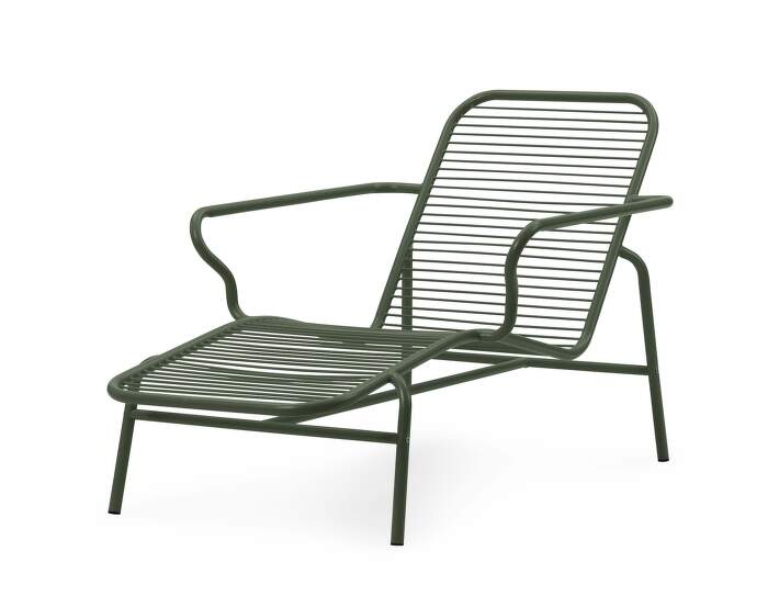 lehatko-Vig Chaise Longue, dark green