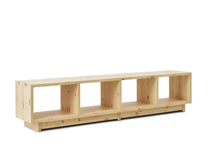 kniznica Plank Bookcase Low, pine