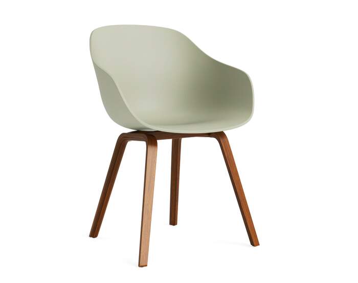 zidle-AAC 222 Chair Walnut, pastel green