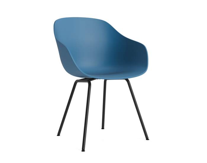 zidle-AAC 226 Chair Black Steel, azure blue