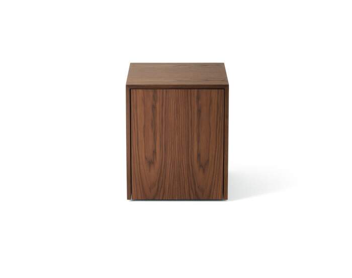 stolek-Mass Side Table w. Drawer, natural walnut