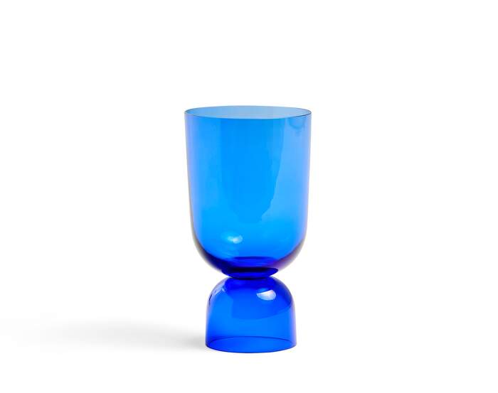 vaza-Bottoms Up Vase Small, electric blue
