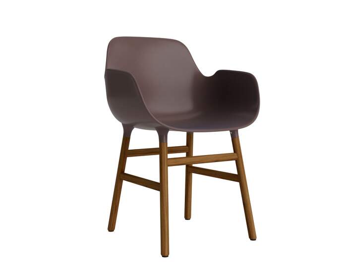 zidle-Form Armchair Walnut, brown