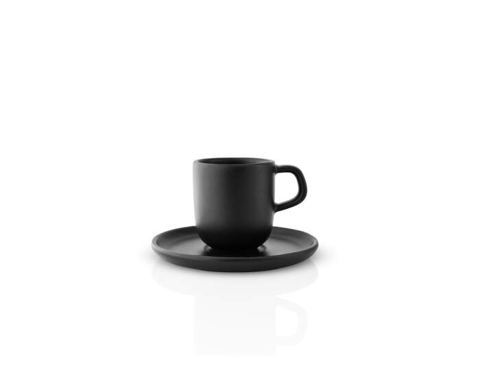 Hrnček s podšálkou Nordic Kitchen Espresso Cup with Saucer, black