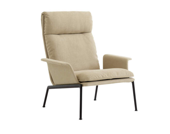 Kreslo Muno LN17 High Back w. Arms, Clay 7/black