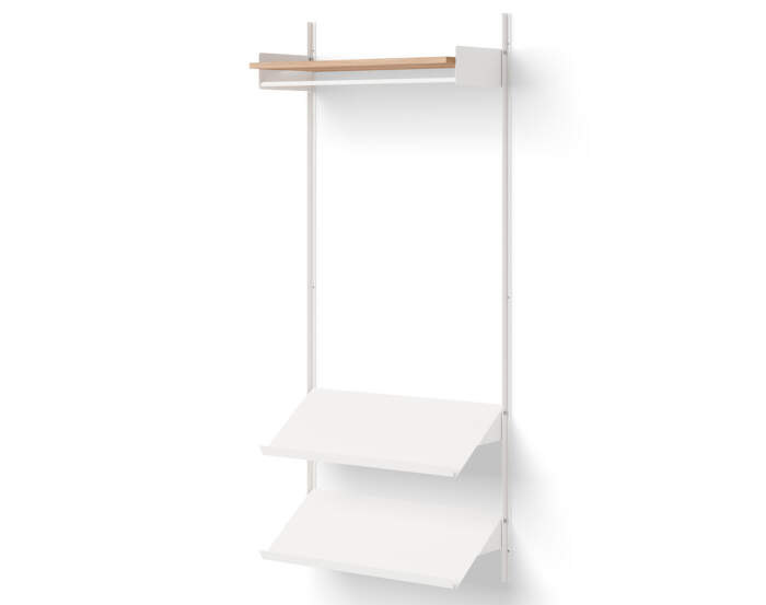 Policová zostava Wardrobe Shelf 1, oak/white