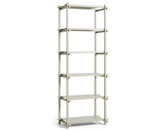 Policový systém Woody Column High, smokey grey