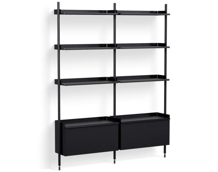 Policový systém Pier kombinácia 132, black