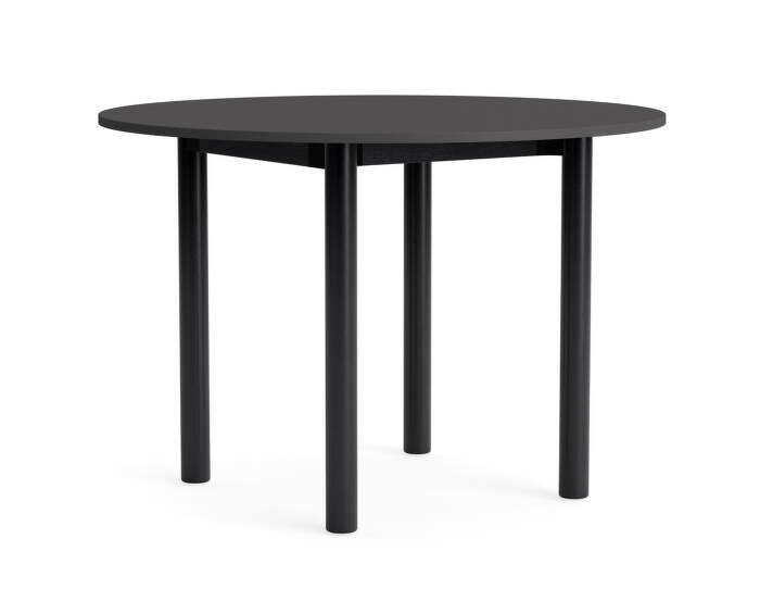 Stôl Annex Round Ø110, black oak/dark grey