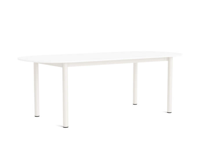Stôl Annex Oblong 220x95, cream white/white laminate