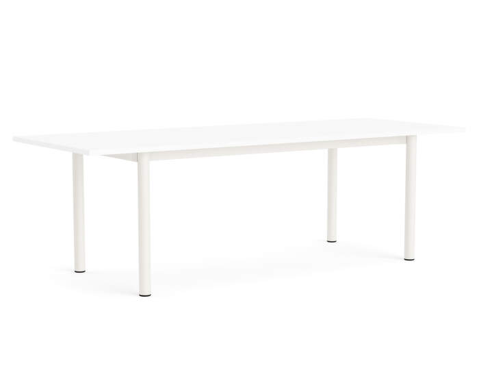 Stôl Annex Overhang 240x90, cream white/white laminate