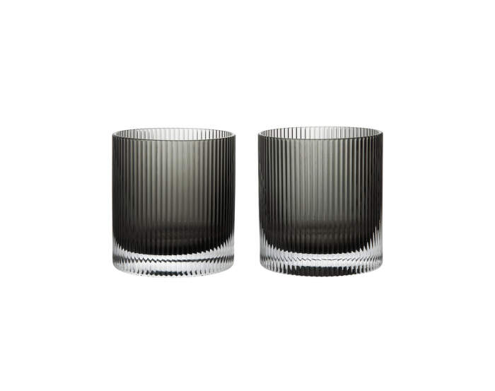 Poháre na vodu Ripple Tumbler set 2 ks, smoked grey