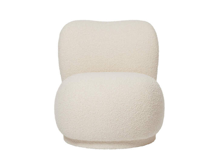 Kreslo Rico Lounge Piccolo Nordic Bouclé, off-white