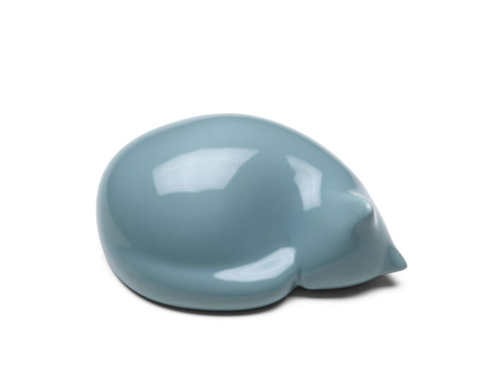 Dekorace kočky Resting Cat Small, light blue