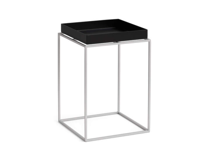 Stolek Tray Table 30x30 High, black : silicon coated base