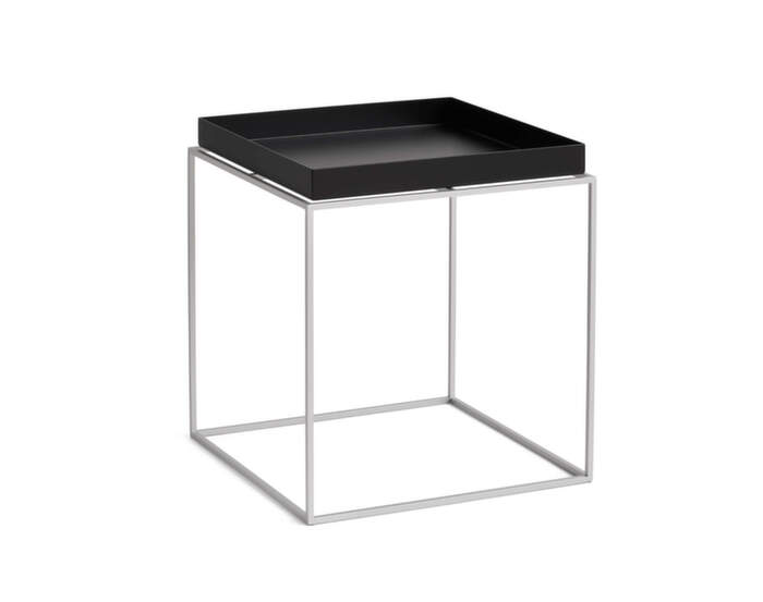 Stolek Tray Table 40x40, black : silicon coated base