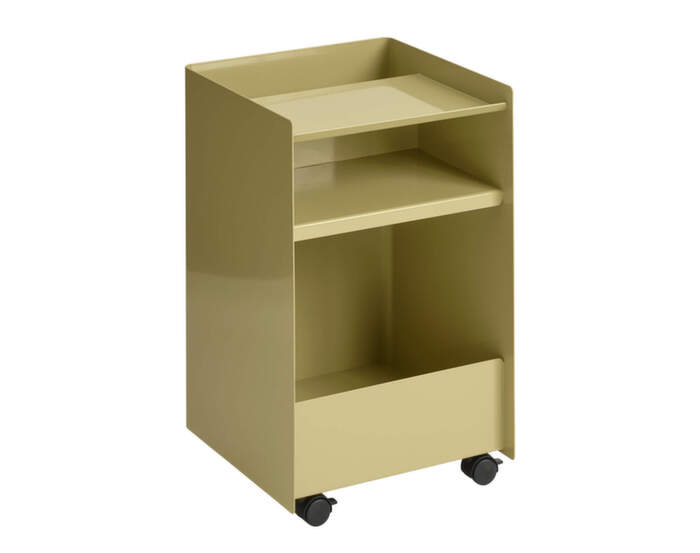 Stolek Folded Troley Low Open, dark beige green