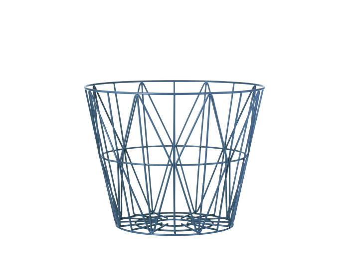 Wire Basket Small, Petrol