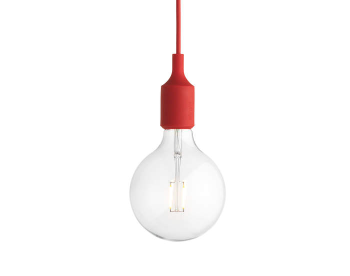 Závesná LED lampa Muuto E27, red