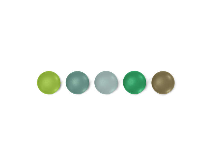 Magnety Vitra Magnet Dots, set 5 ks, green