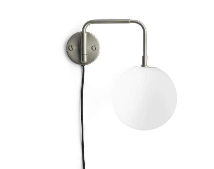 Nástenná lampa Staple - TR Bulb, brushed steel